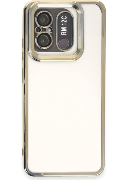 Xiaomi Redmi 12C Kılıf Slot Silikon - Gold Bstmy