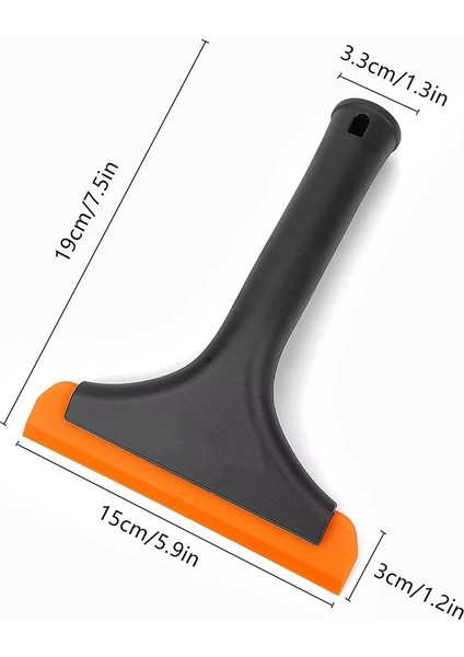 Esnek Squeegee Pencere Duş Squeegee, Siyah (Yurt Dışından)