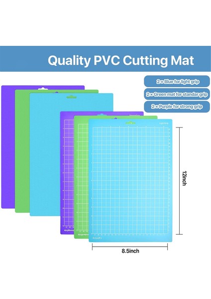Joy Xtra Için 6'lı Paket Kesme Matı, 8,5X12 Inç Yapışkanlı Kesme Matları (Yurt Dışından)