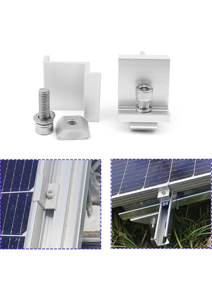 Trapez Çatı Için Orta Kısımlı Güneş Paneli Montaj Braketi 30MM (Yurt Dışından)