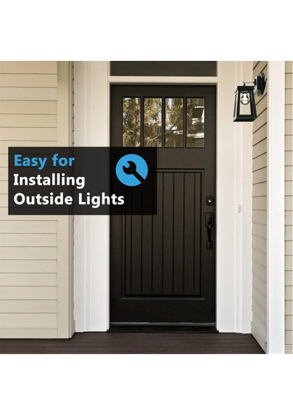 Sekizgen Siding Montaj Takımı, 8141 Dikey Siding Lambaları Siyah (Yurt Dışından)