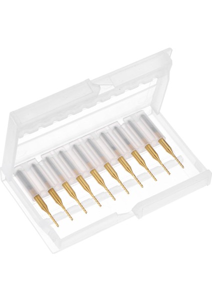 Pcb Makinesi Için 10 Adet Titanyum Kaplama Karbür, 1/8 Inç Şaft 1.1mm (Yurt Dışından)