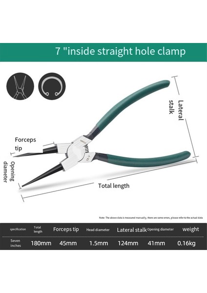 4 Adet Segman Pensesi Seti, 7 Inç Düz/eğik Çeneli, (Yurt Dışından) modelleri