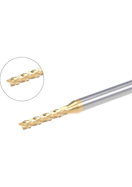 Pcb Makinesi Için 10 Adet Titanyum Kaplama Karbür, 1/8 Inç Şaft 2mm (Yurt Dışından)