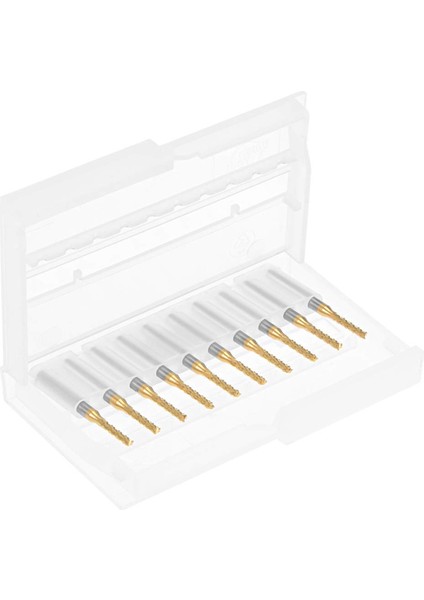 Pcb Makinesi Için 10 Adet Titanyum Kaplama Karbür, 1/8 Inç Şaft 2mm (Yurt Dışından)
