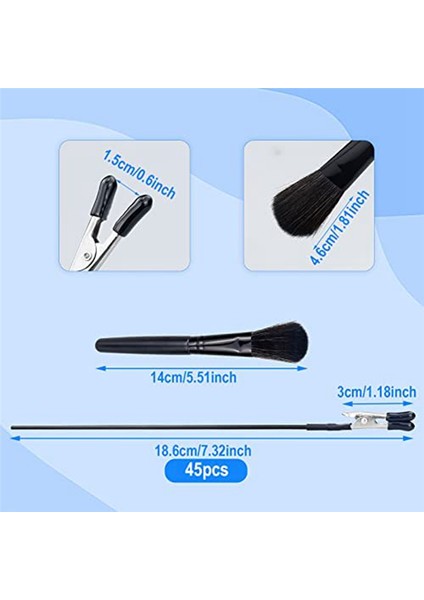 Airbrush Püskürtme Için Timsah Klips Çubukları ve 1 Adet Temizleme Fırçası (Yurt Dışından)