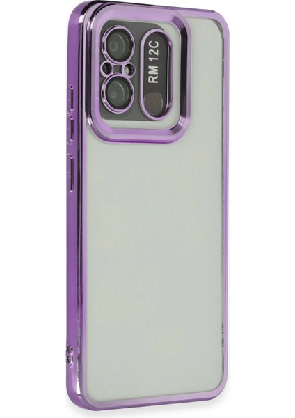 Xiaomi Redmi 12C Kılıf Slot Silikon - Mor Bstmy