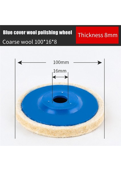 10 Adet Açı Taşlama Makinesi Taşlama Keçe Tekerlek 100MM Parlatma Tekerlek Turuncu (Yurt Dışından)