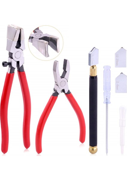 Vitray Için Cam Kırıcı ve Kesme Aleti Seti (Yurt Dışından) modelleri