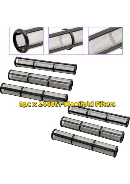 Airless Boya Püskürtme Makineleri Iı 5900 Için Kolay Çıkışlı Manifold Filtreleri, (Yurt Dışından)