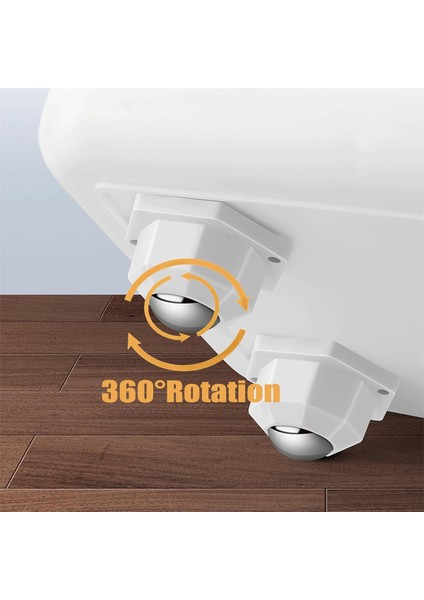 Küçük Ev Aletleri Için Tekerlekler, 360° Tekerlekler, 16 Adet Beyaz (Yurt Dışından)