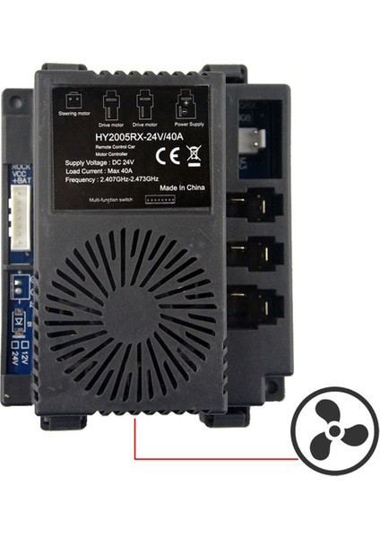 Çocuklar Için Elektrikli Araç Kontrol Cihazı Alıcısı, HY2005RX, A (Yurt Dışından)