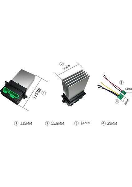 Tiida Için Üfleyici Motor Isıtıcı Fan Direnci + Bağlantı Teli (Yurt Dışından)