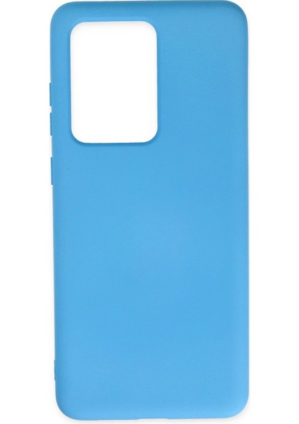 Samsung Galaxy S20 Ultra Kılıf Nano Içi Kadife Silikon - Mavi Bstmy