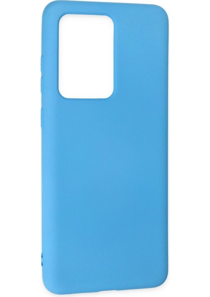 Samsung Galaxy S20 Ultra Kılıf Nano Içi Kadife Silikon - Mavi Bstmy
