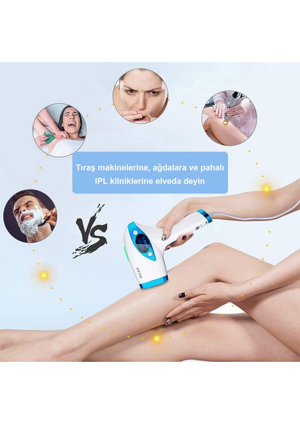 Ipl Lazer Epilasyon Tüy Alma Cihazı Yüz+Vücut+Hassas Bölge Kullanımı, Değiştirilebilir Lamba Başlığı Ipl Cihazları