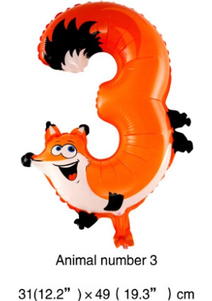 16 Inç Karikatür Hayvan Balonlar Dijital Folyo Balon 0-9 Numarası Şişirilmiş Globos Bebek Duş Çocuk Doğum Günü Partisi Dekorasyon Malzemeleri Çocuk Oyuncakları Balon (Yurt Dışından)