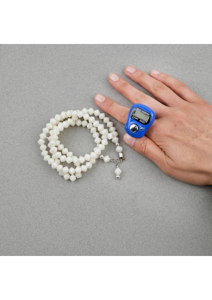 Hediyelik Zikirmatik ve Tesbih Seti Kutulu - Mavi Renk fiyatları