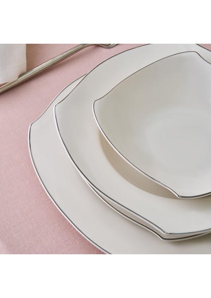 Square Bone Eterno 53 Parça 12 Kişilik Yemek Takımı Platin fiyatları