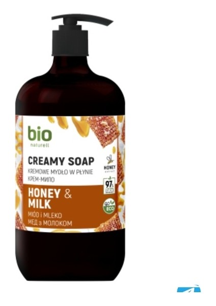 % 97 Organik ve Vegan Sıvı El Sabunu Honey & Milk 946 Ml.