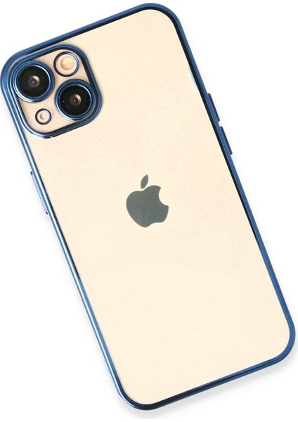 Iphone 14 Plus Kılıf Razer Lensli Silikon - Açık Mavi Bstmy