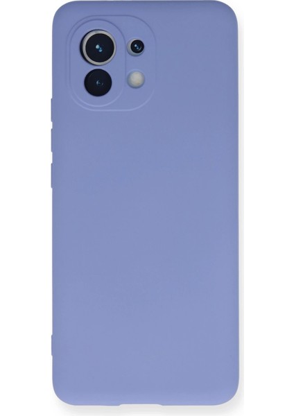 Xiaomi Mi 11 Kılıf Nano Içi Kadife Silikon - Lila Bstmy
