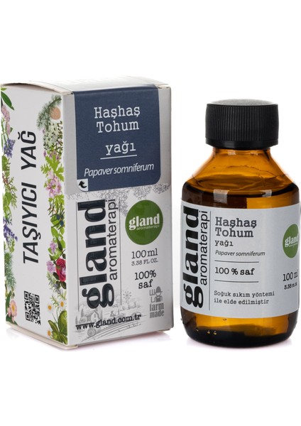 Haşhaş Tohum(Papaver Somniferum) Yağı 100ML