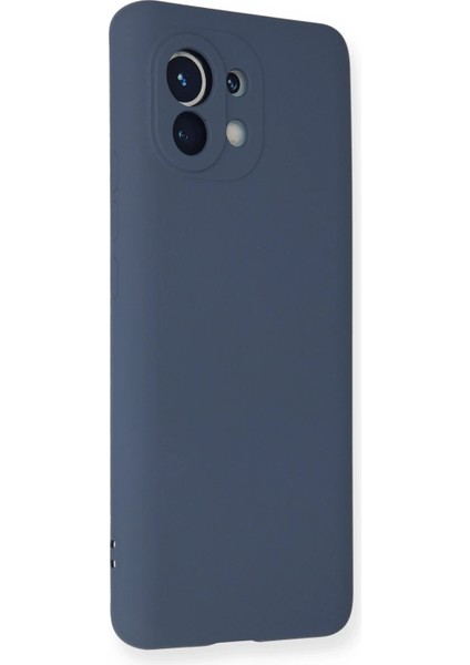 Xiaomi Mi 11 Kılıf Nano Içi Kadife Silikon - Gri Bstmy