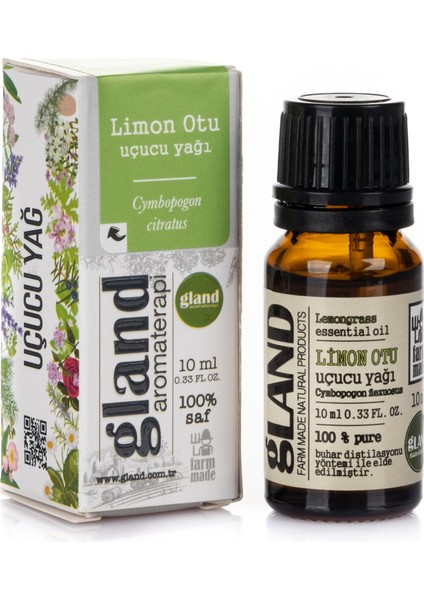 Limon Otu(Cymbopogon Citratus) Uçucu Yağı 10ML