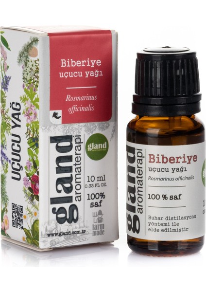 Biberiye(Rosmarinus Officinalis (1.8 Cineol)) Uçucu Yağı 10ML