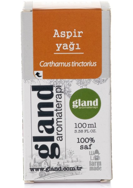 Aspir Yağı - Carthamus Tinctorius 100ML