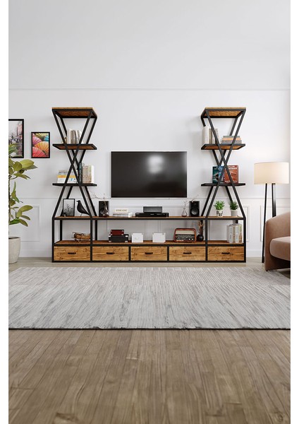 Çiğdem Tv Ünitesi – %100 Gerçek Ağaç