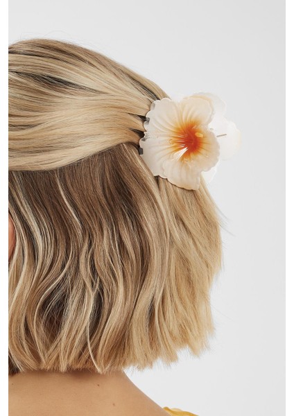 Tropik Hibiskus Çilek Mandal Toka