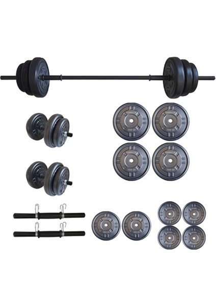 Halter Seti Dambıl Seti Ağırlık ve Vücut Geliştirme Aleti 55 kg