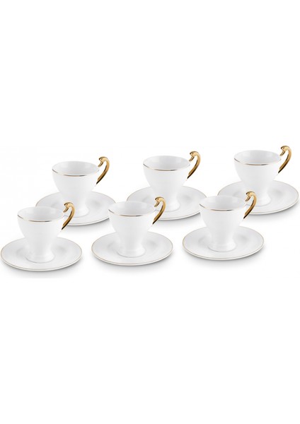 Serpil 6 Kişilik Kahve Fincan Takımı 100 ml
