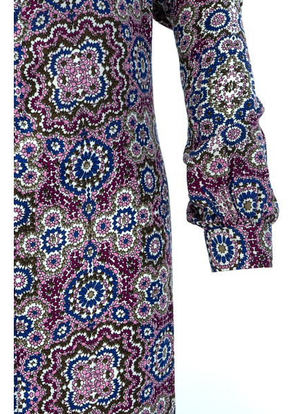 Kadın Klasik Boydan Anne Elbise Yazlık Mevsimlik Dokumakumaş Papatyam Desenli Vatkalı Robalı indirimleri