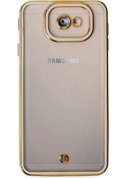 Samsung Galaxy J7 Prime Kılıf Liva Lens Silikon - Beyaz Bstmy