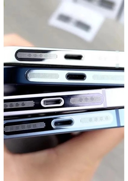 Iphone 16PRO-16 Promax Çöl Titanyum Toz ve Kir Önleyici Filtre Mikrofon , Hoparlör, Şarj Koruma