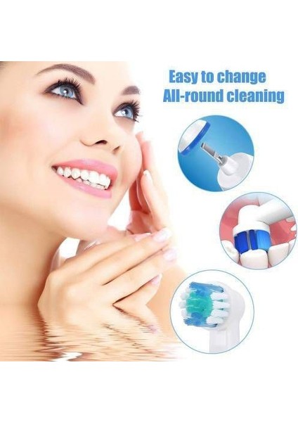 Oral-B Için Yedek Diş Fırçası Kafaları, Oral B Braun Elektrikli Diş Fırçası ve Şarjlı Diş Fırçası 4 Adet Başlık