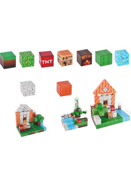Benim Dünyam Manyetik Küp Yapı Taşı Oyuncakları (Yurt Dışından)