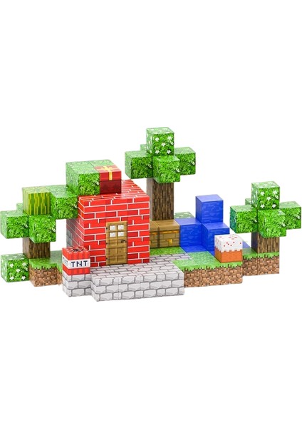 Benim Dünyam Küp Manyetik Emici Mıknatıs Hediye Puzzle Yapboz Blok Oyuncaklar (Yurt Dışından)