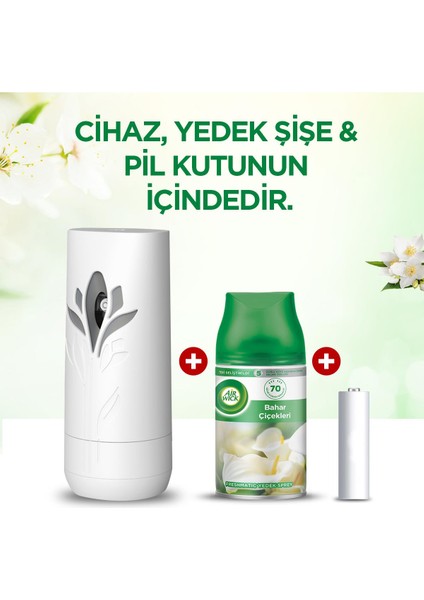 Oda Kokusu Freshmatik, Otomatik Sprey Makine Yedek Bahar Çiçekleri 3X250 ml