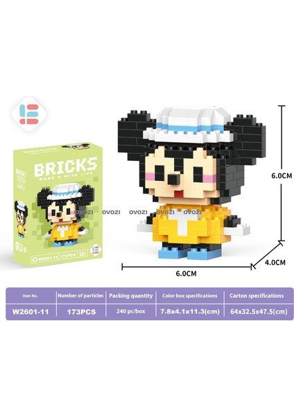 Karikatür Puzzle Yapı Taşı Eğitici Oyuncaklar (Yurt Dışından)
