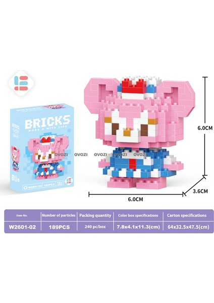 Karikatür Puzzle Yapı Taşı Eğitici Oyuncaklar (Yurt Dışından)