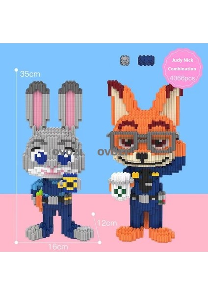 Karikatür Puzzle Yapı Taşı Eğitici Oyuncaklar (Yurt Dışından)
