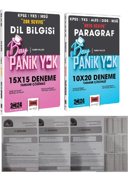 TYT Türiye Geneli 3'lü Deneme + Dil Bilgisi 12X19 Deneme + Paragraf Deneme