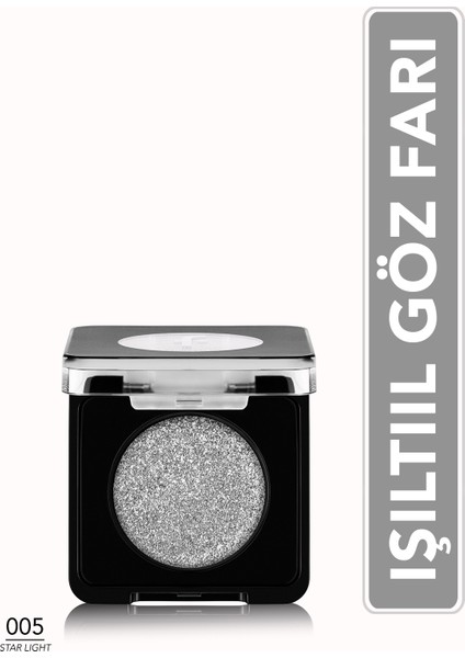 Mono Yüksek Pigmentli & Doğal Işıltılı Kompakt Göz Farı (005 Starlight) 8682536095679