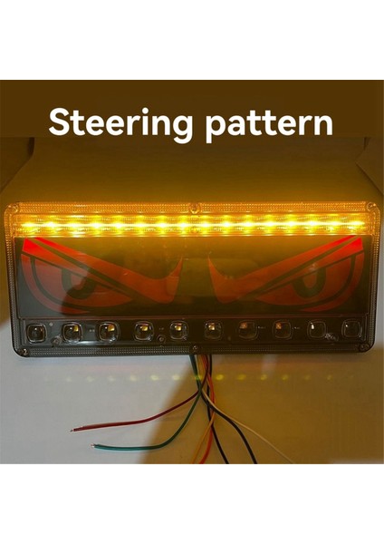 LED Yüksek Parlaklık Su Geçirmez Fren Lambası Arka Kapak Önleyici Kombinasyon Araba LED Arka Stop Lambası Sinyal Lambası (Yurt Dışından)