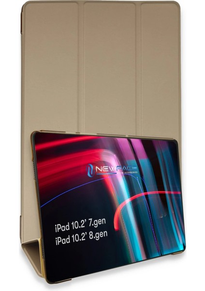 Ipad 10.2 (7.nesil) Kılıf Tablet Smart Kılıf - Gold Bstmy