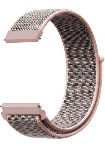 Huawei Watch 4 - 4 Pro ile Uyumlu Kordon Cırt Cırtlı Spor Kumaş Kayış